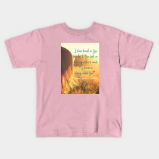 Bible verse, faith, I have leaned on you since birth, Lord.  Psalm 71:6 Kids T-Shirt